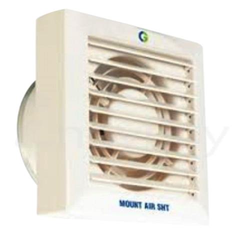 Mount Air Shutter Exhaust Fan